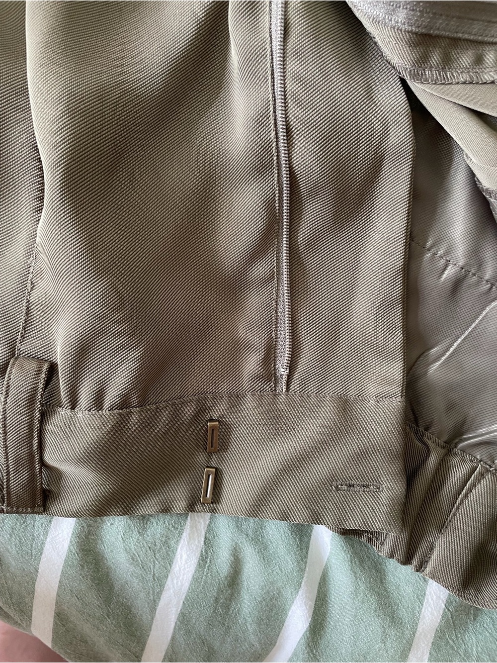 Sam Edelman Taupe Trench-Inspired cargo pants